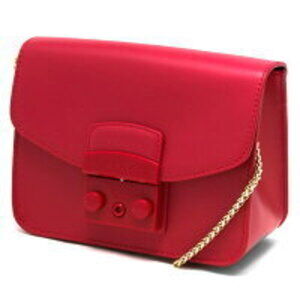 Furla Metropolis Crossbody Bag Clutch Red